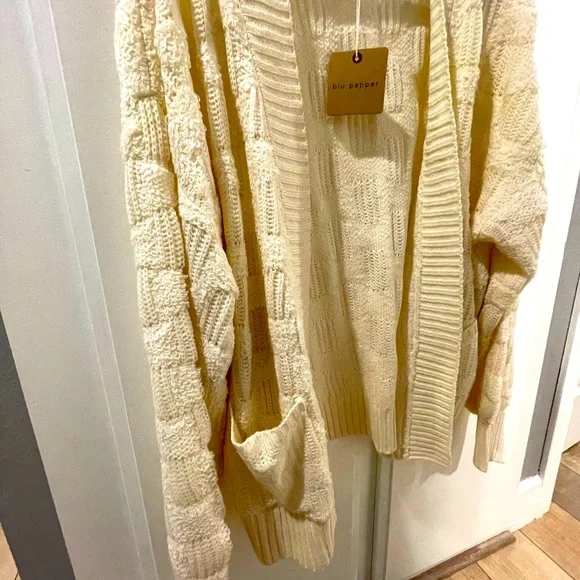 Blu Pepper Woman’s checkered cardigan, size L - Picture 4 of 8